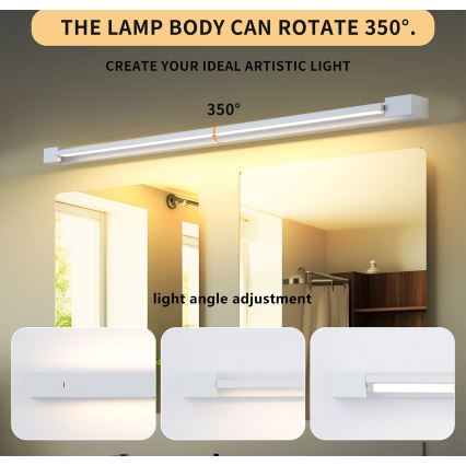 Brilagi - Illuminazione LED per specchio da bagno AQUA LINE LED/36W/230V 120 cm IP44 bianco CRI 90