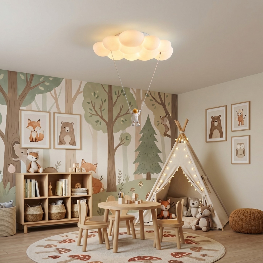Brilagi - LED-Kinder-Deckenleuchte ASTRO LED/77W/230V weiß