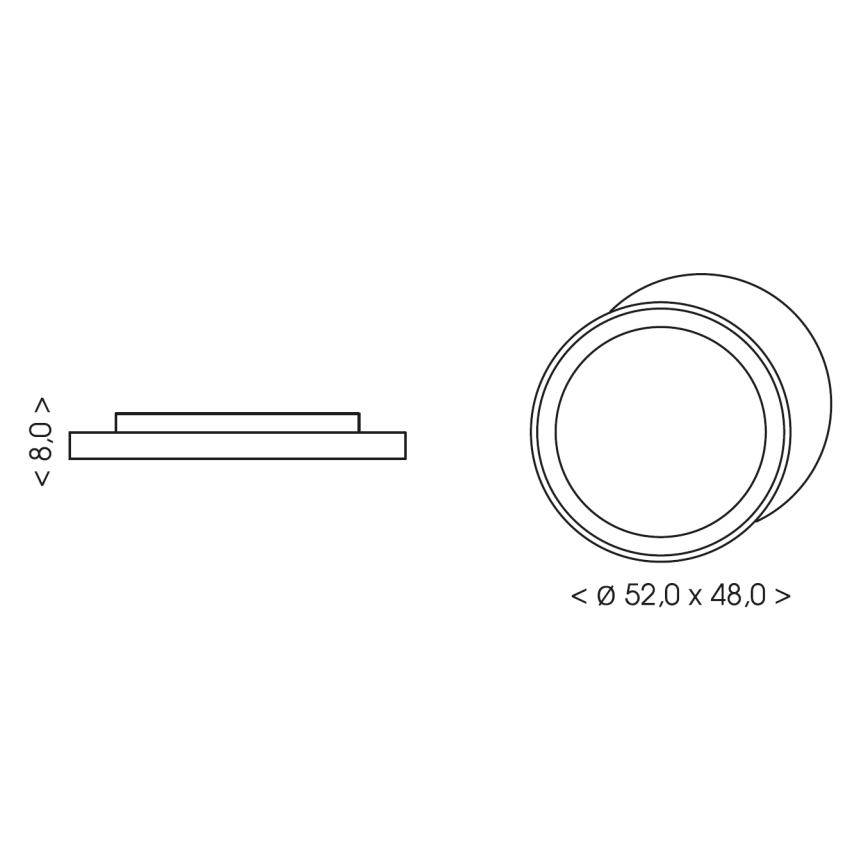 BRILAGI - LED-Deckenleuchte für Kinder ASTRO LED/80W/230V 3000/4500/6000K 48x52 cm