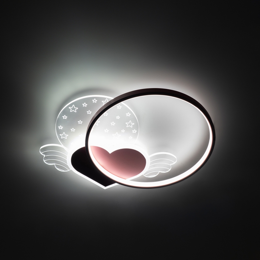 Brilagi - LED Kinder-Deckenleuchte LOVE LED/48W/230V 3000/4500/6000K rosa