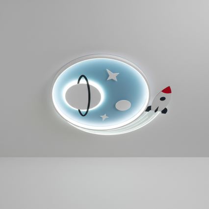 Brilagi - LED-Kinder-Deckenleuchte STARSHIP LED/64W/230V 3000/4500/6000K blau