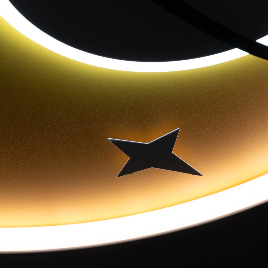 Brilagi - LED-Kinder-Deckenleuchte STARSHIP LED/64W/230V 3000/4500/6000K gelb