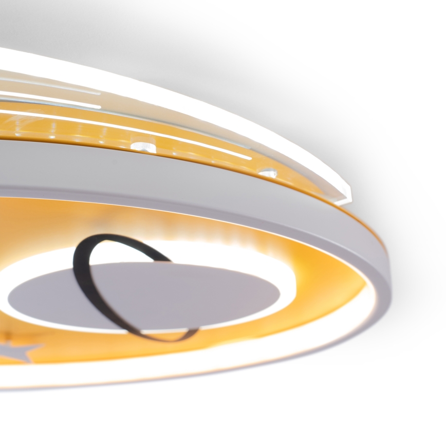 Brilagi -LED Kinder-Deckenleuchte STARSHIP LED/64W/230V 3000/4500K gelb