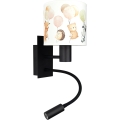 Brilagi - LED Kinder flexible Wandleuchte BOBO 1xE27/25W/230V + LED/3W schwarz/weiß/Tiermotive