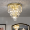 Brilagi - LED-Kristall-Deckenleuchte MOZART 5xE14/40W/230V Ø 40 cm, goldfarben