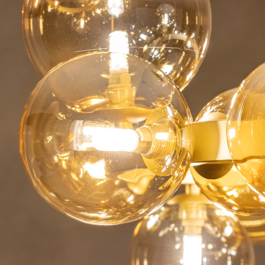 Brilagi - LED-Kronleuchter an Aufhängung MILLA 15xG9/3W/230V golden