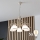 Brilagi - LED-Kronleuchter an Kette ANTICO 5xE27/60W/230V 3000K weiße Patina