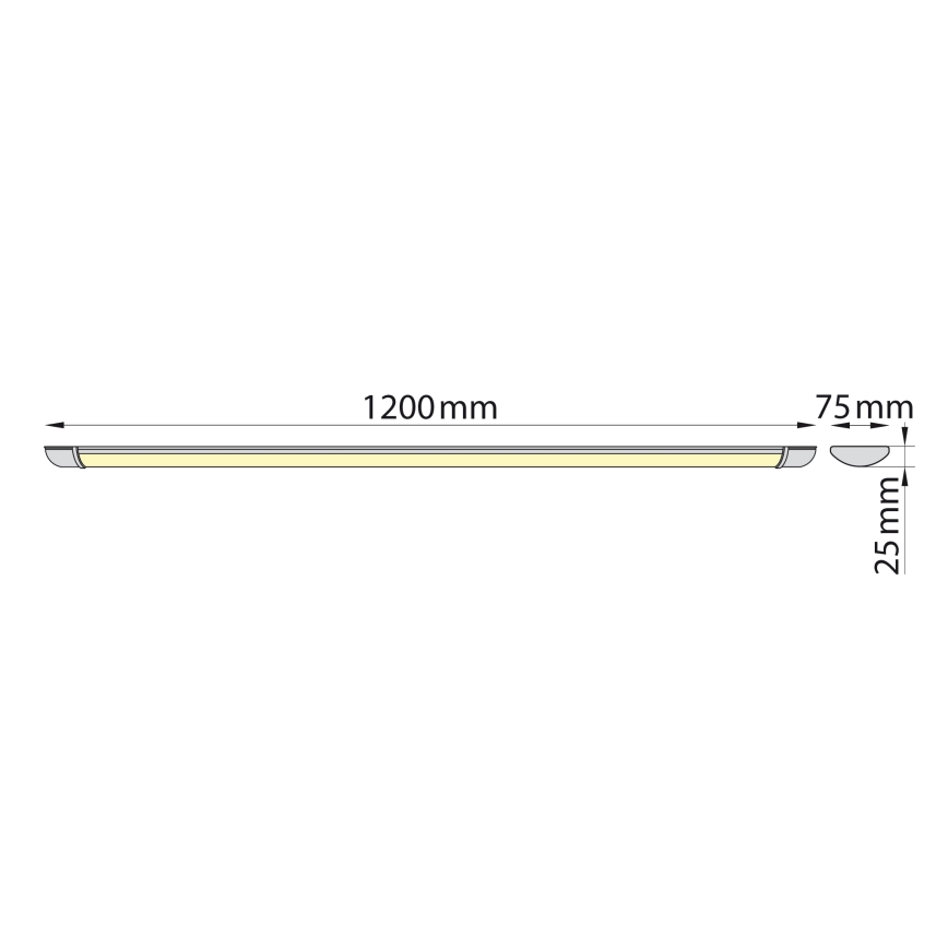 Brilagi - LED-Küchenunterbauleuchte LUMA LED/32W/230V 120 cm