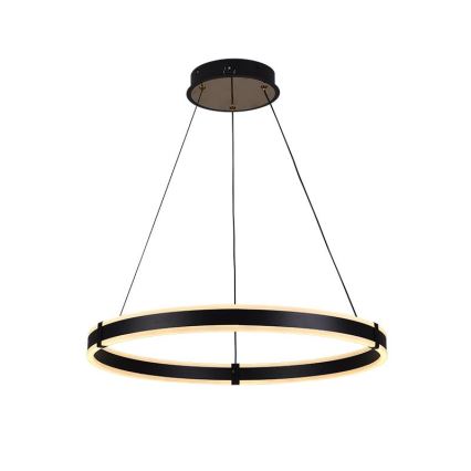 Brilagi - Lampadario dimmerabile a sospensione con cavo CIRCLE LED/85W/230V 3000-6500K Ø 60 cm nero/oro + telecomando