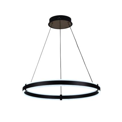 Brilagi - Lampadario dimmerabile a sospensione con cavo CIRCLE LED/85W/230V 3000-6500K Ø 60 cm nero/oro + telecomando