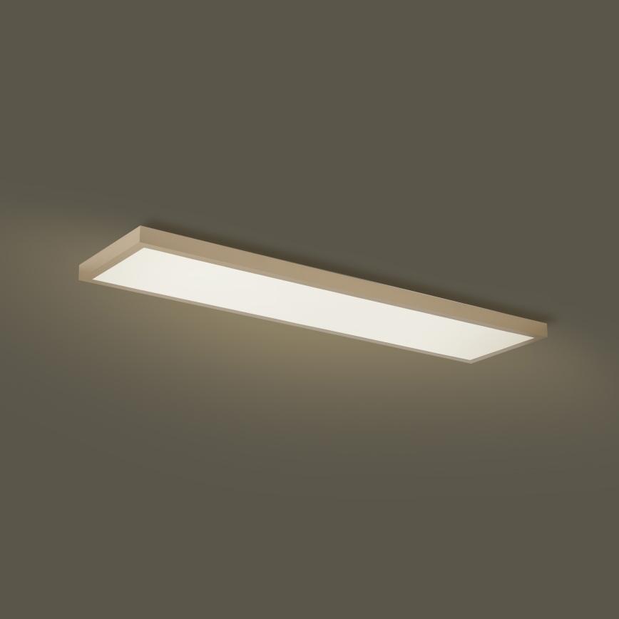 Brilagi - FRAME SMART Lampada da soffitto LED dimmerabile per bagno LED/50W/230V 120x30 cm 3000-6000K IP44 Beige + Telecomando