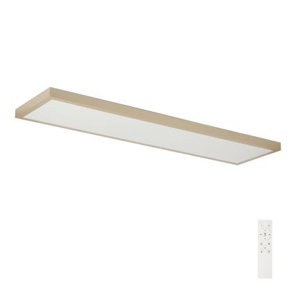 Brilagi - FRAME SMART Lampada da soffitto LED dimmerabile per bagno LED/50W/230V 120x30 cm 3000-6000K IP44 Beige + Telecomando