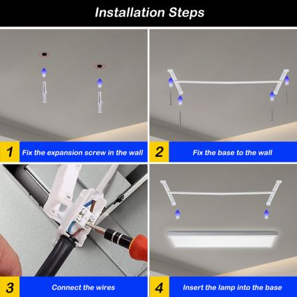 Brilagi - LED Lampada da soffitto dimmerabile FRAME SMART LED/50W/230V 30x120 cm 3000-6000K IP44 bianca + telecomando