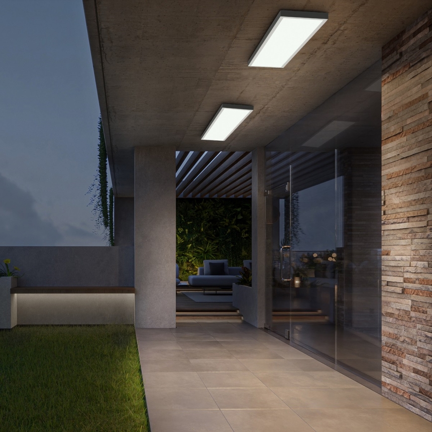 Brilagi - LED Lampada da soffitto dimmerabile FRAME SMART LED/50W/230V 30x120 cm 3000-6000K IP44 bianca + telecomando