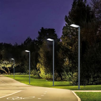 Brilagi - Lampione stradale LED da esterno con palo e snodo da 4 m URBANLIGHT LED/100W/230V antracite IP65