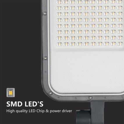 Brilagi - Lampione stradale LED da esterno con palo e snodo da 4 m URBANLIGHT LED/100W/230V antracite IP65