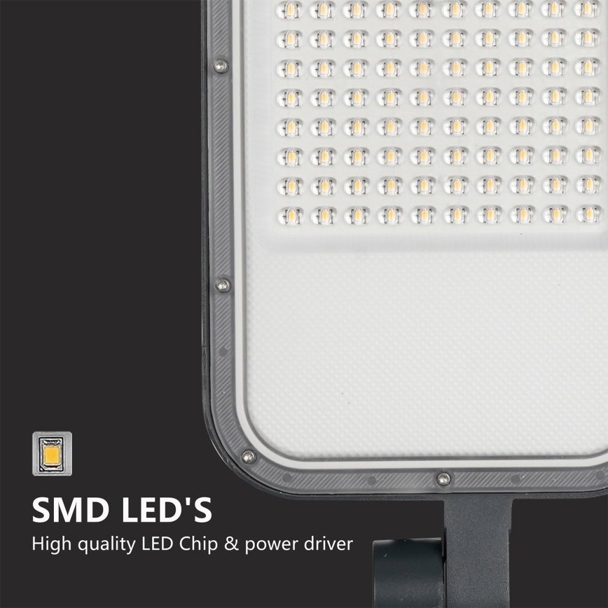 Brilagi - Lampione stradale LED da esterno con palo e snodo da 4 m URBANLIGHT LED/100W/230V antracite IP65