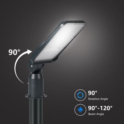 Brilagi - Lampione stradale LED per esterni con palo e snodo da 3 m URBANLIGHT LED/50W/230V antracite IP65