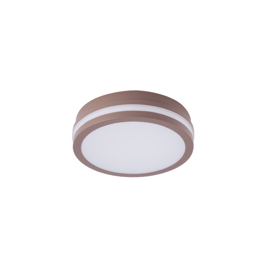 Brilagi - Plafoniera LED da esterno con sensore BENE LED/18W/230V, Ø 21,5 cm, marrone, IP54