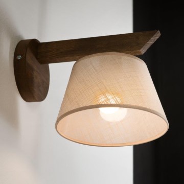 Brilagi - LED Lampada da parete ANTHONY 1xE14/40W/230V rovere noce/beige