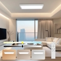 Brilagi - LED Lampada da soffitto dimmerabile FRAME SMART LED/30W/230V 30x60 cm 3000-6000K IP44 bianca + telecomando