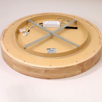 Brilagi - Plafoniera LED FALCON WOOD LED/40W/230V 3000/4000/6000K Ø 60 cm in legno