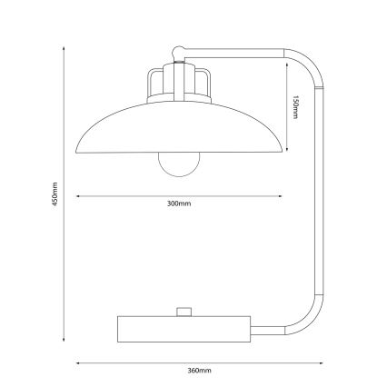 Brilagi - LED Lampada da tavolo FLAMENGO 1xE27/60W/230V beige