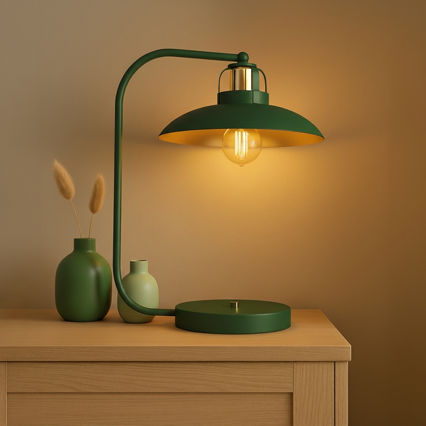 Brilagi - LED Lampada da tavolo FLAMENGO 1xE27/60W/230V verde