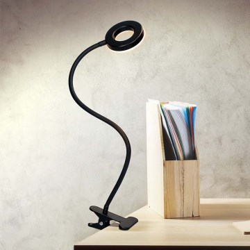 Brilagi -LED Lampada dimmerabile con clip ORBELA LED/8W/5V 3000/4000/5000K nera