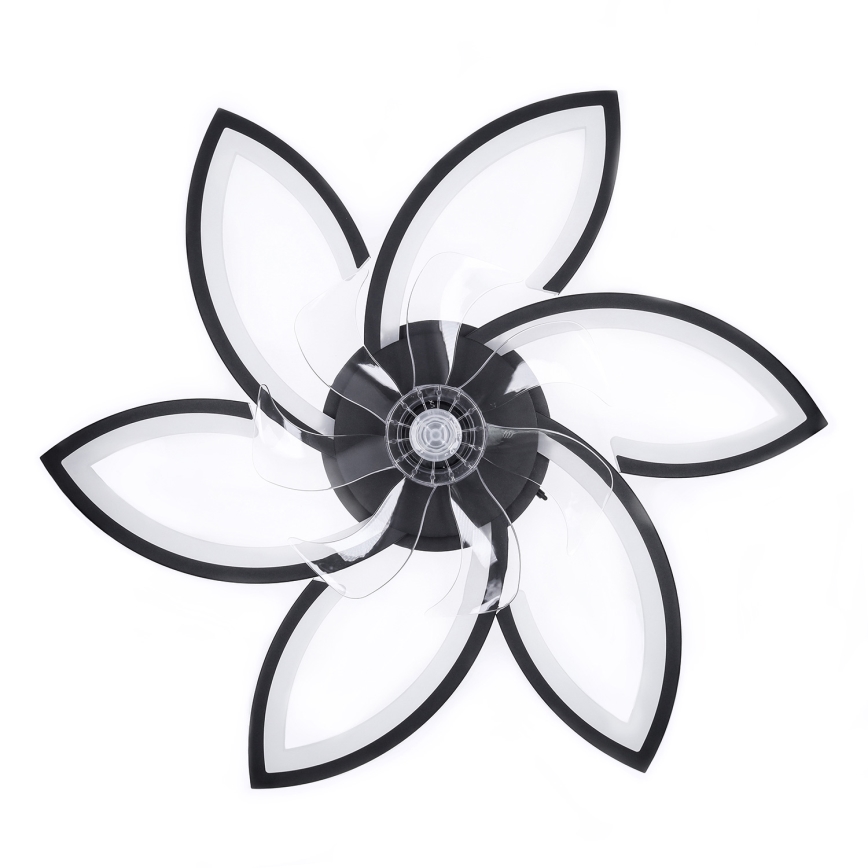 Brilagi - Lampada da soffitto dimmerabile a LED con ventilatore LED/50W/230V 3000-6500K nero + telecomando