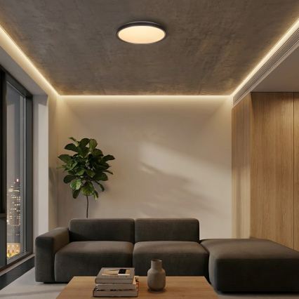 Brilagi - Plafoniera LED dimmerabile FANCIA LED/48W/230V 3000-6500K diam. 39 cm antracite + telecomando