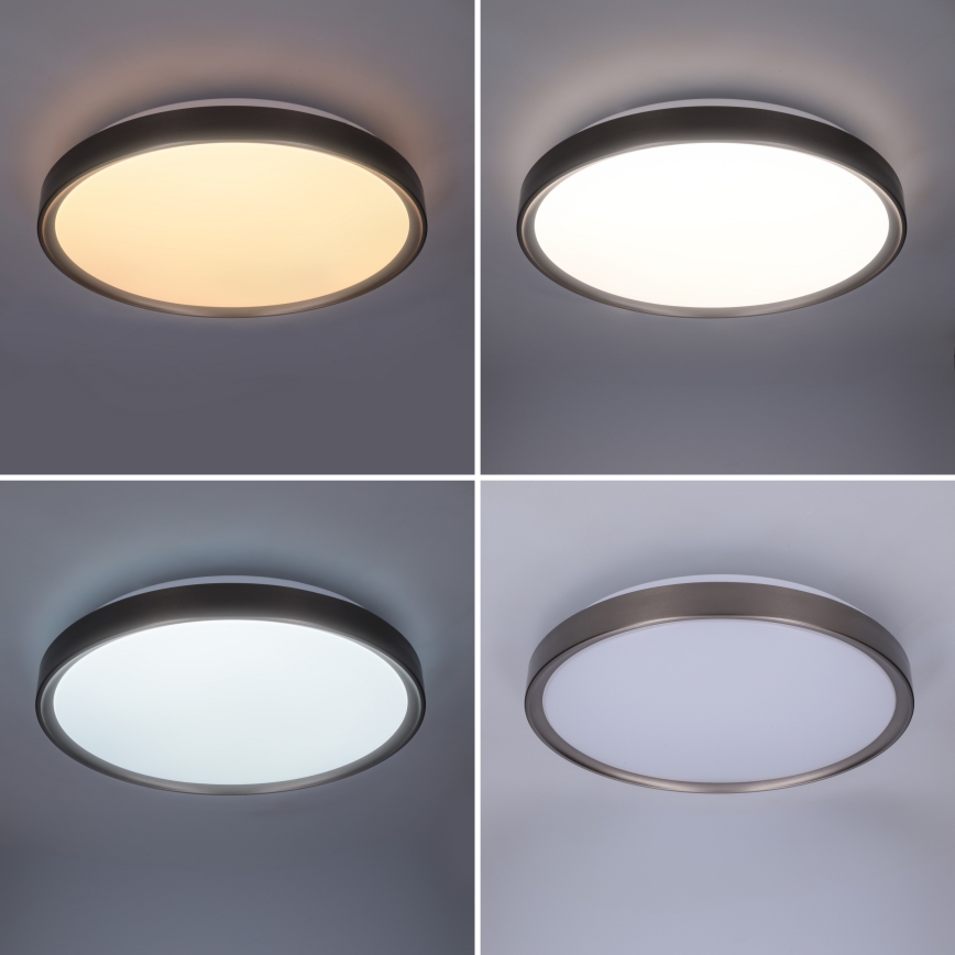 Brilagi - Plafoniera LED dimmerabile FANCIA LED/48W/230V 3000-6500K diam. 39 cm antracite + telecomando