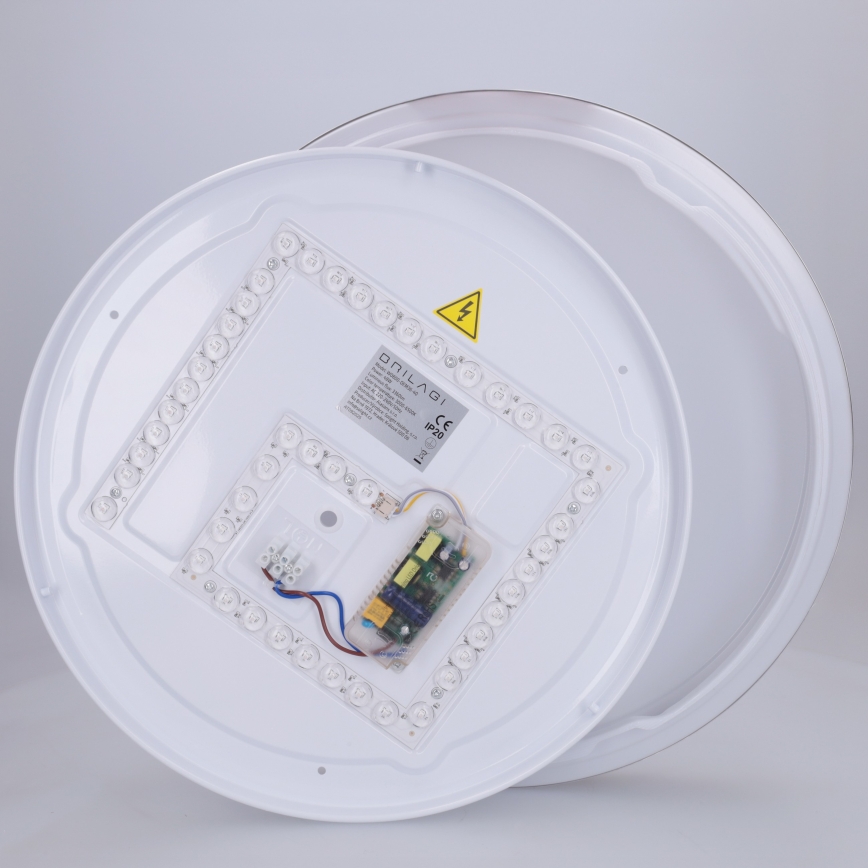Brilagi - Plafoniera dimmerabile a LED FANCIA LED/48W/230V 3000-6500K Ø 39 cm argento + telecomando