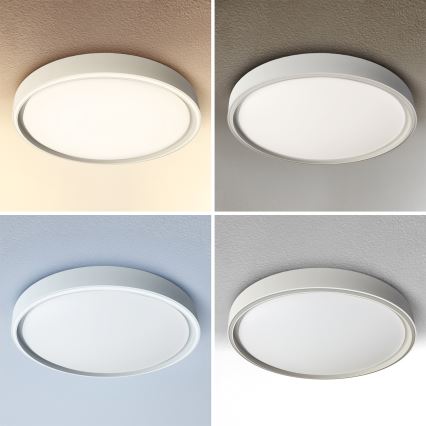 Brilagi - Plafoniera dimmerabile a LED NANCI LED/60W/230V 3000-6500K Ø 49 cm argento + telecomando