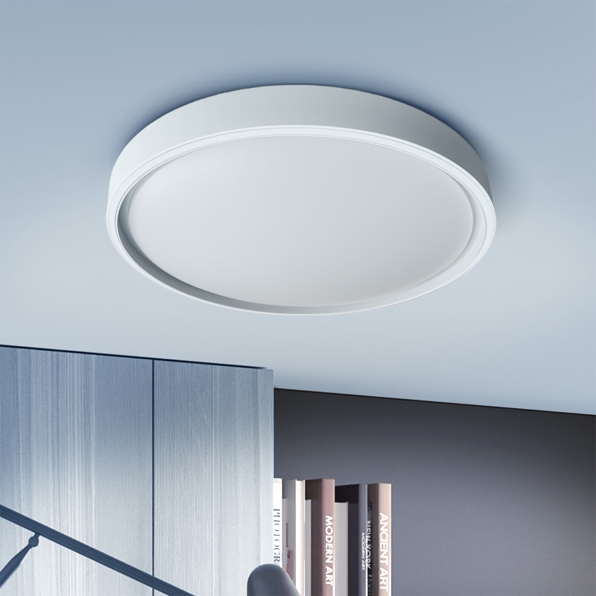 Brilagi - Plafoniera dimmerabile a LED NANCI LED/60W/230V 3000-6500K Ø 49 cm argento + telecomando