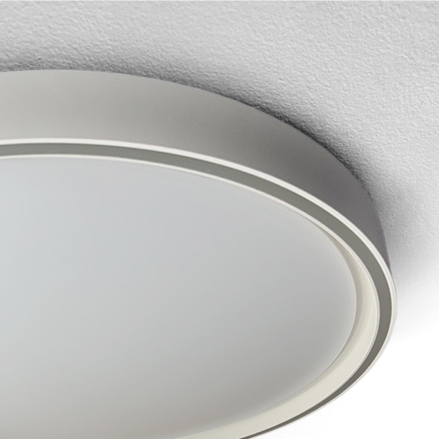Brilagi - Plafoniera dimmerabile a LED NANCI LED/60W/230V 3000-6500K Ø 49 cm argento + telecomando