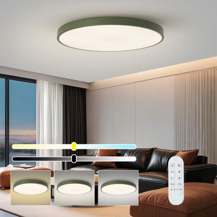 Brilagi - Lampada LED dimmerabile POOL SMART LED/128W/230V Ø 100 cm 3000–6000K Wi‑Fi Tuya + telecomando verde