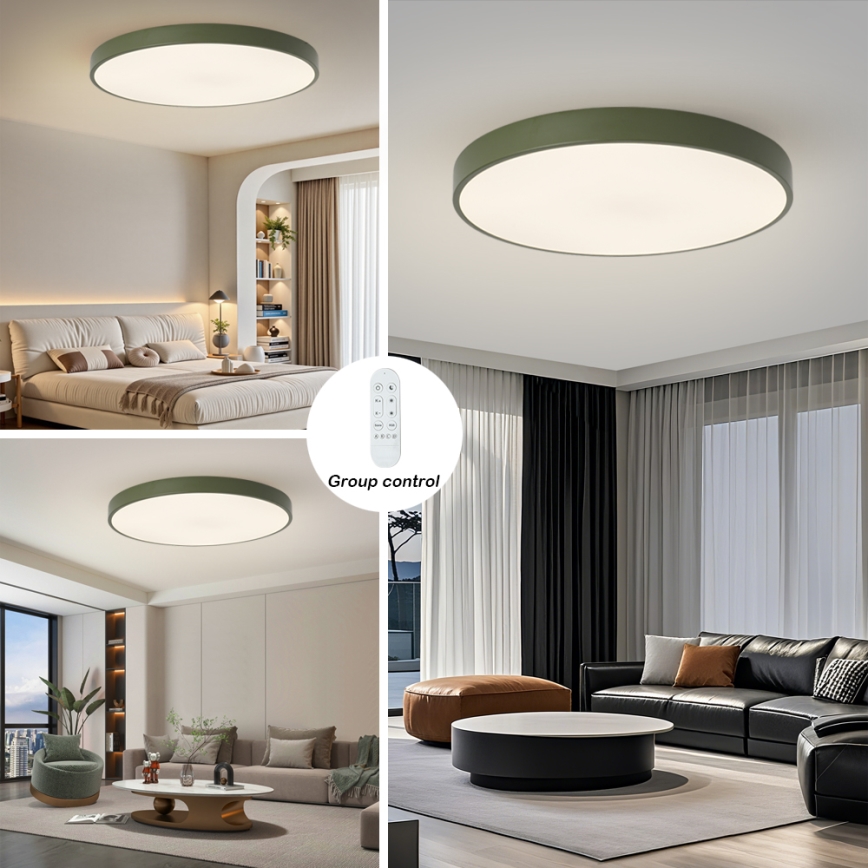 Brilagi - Lampada LED dimmerabile POOL SMART LED/128W/230V Ø 100 cm 3000–6000K Wi‑Fi Tuya + telecomando verde
