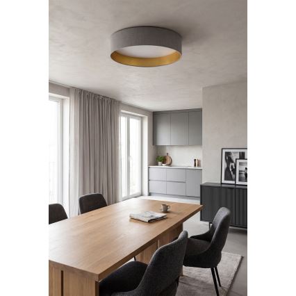 Brilagi - Lampada da soffitto LED dimmerabile VELVET SMARTIX STARS LED/36W/230V 3000-6000K Ø 55 cm grigio/oro Wi-Fi Tuya Beacon + telecomando