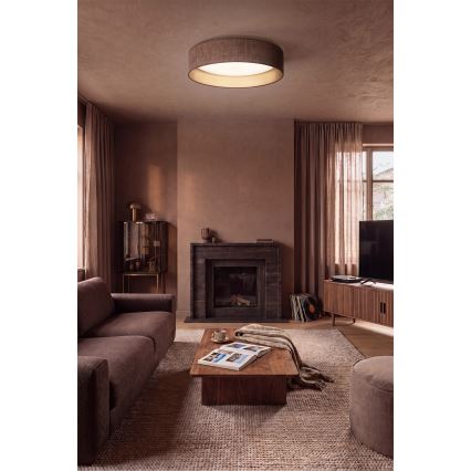 Brilagi - plafoniera LED dimmerabile VELVET SMARTIX LED/24W/230V 3000-6000K Ø 45 cm marrone/oro Wi-Fi Tuya Beacon + telecomando
