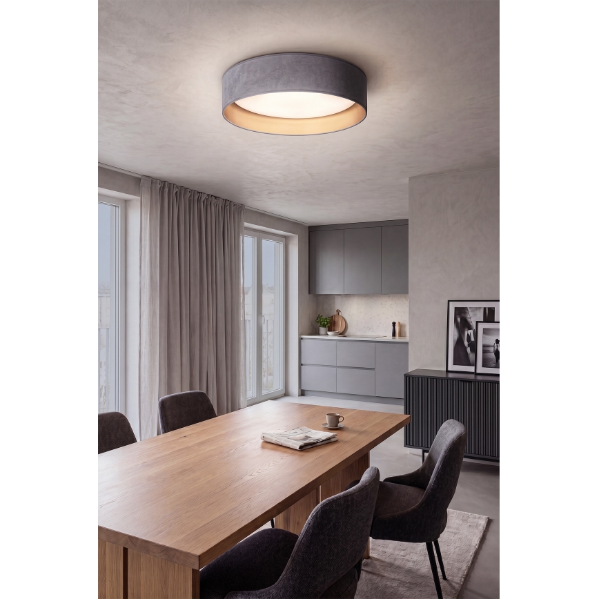 Brilagi - Plafoniera dimmerabile a LED VELVET SMART VARI LED/24W/230V 3000-6500K Ø 45 cm grigio/oro + telecomando