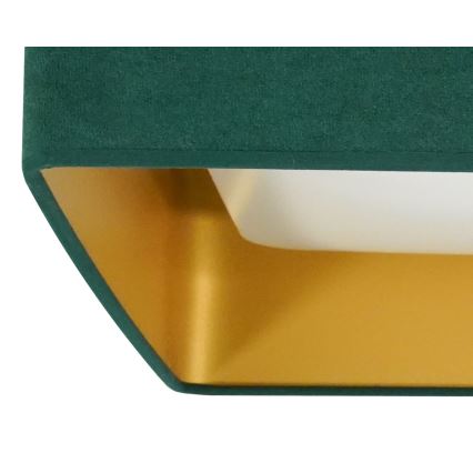 Brilagi - Lampada da soffitto LED dimmerabile VELVET SQUARE SMART LED/36W/230V 60x60 cm 2700-6500K Wi-Fi Tuya + telecomando verde