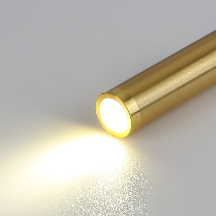 Brilagi - LED Lampada flessibile da muro con porta USB MAYA LED/3W/230V 4000K nero/oro