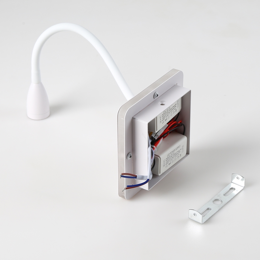 Brilagi - LED Lampada flessibile da muro MAYA Double LED/4W/230V + LED/3W bianco