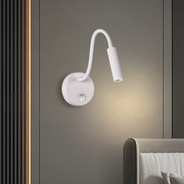 Brilagi - LED Lampada flessibile da muro MAYA LED/3W/230V 4000K bianco