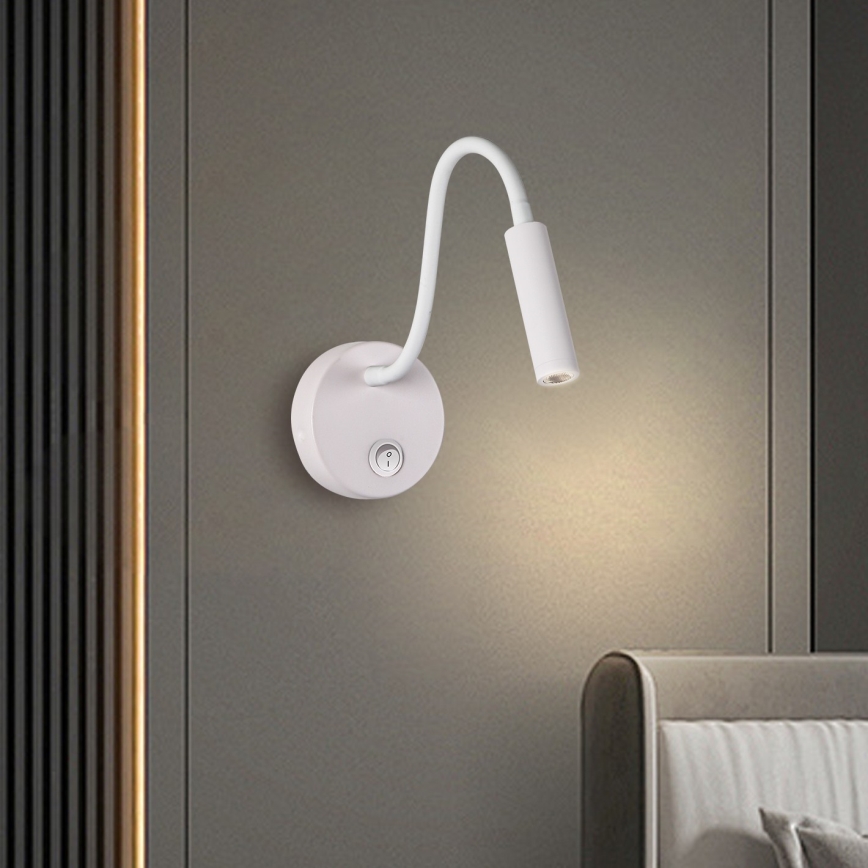 Brilagi - LED Lampada flessibile da muro MAYA LED/3W/230V 4000K bianco