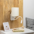 Brilagi - LED Lampada flessibile da muro NUBILA 1xE27/25W/230V + LED/3W bianco/color crema