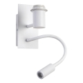 Brilagi - LED Lampada flessibile da muro NUBILA 1xE27/25W/230V + LED/3W bianco