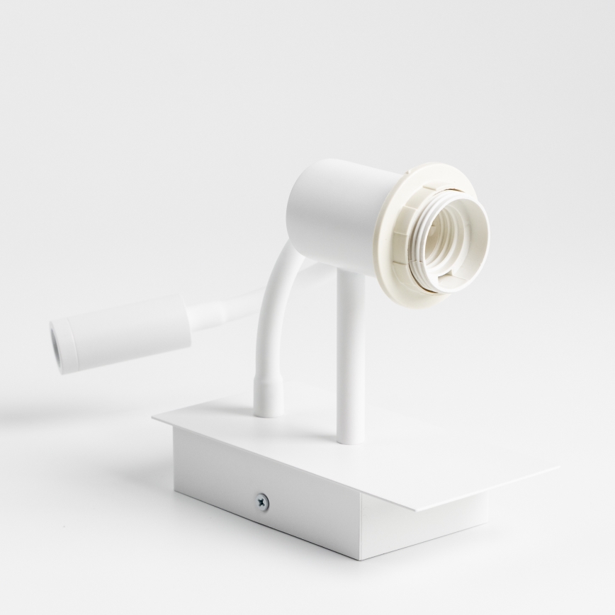 Brilagi - LED Lampada flessibile da muro NUBILA 1xE27/25W/230V + LED/3W bianco
