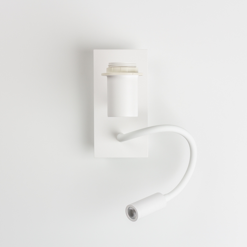 Brilagi - LED Lampada flessibile da muro NUBILA 1xE27/25W/230V + LED/3W bianco